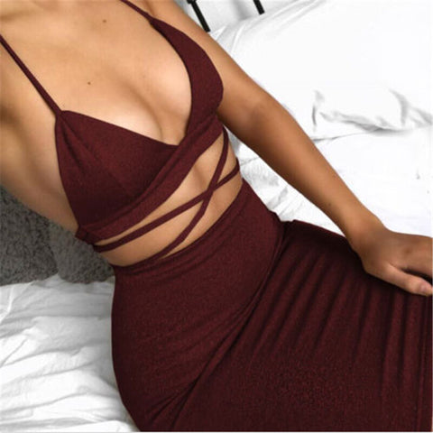 Fashion two pieces set women clothing sexy crop tops and pencil skirt spaghetti strap two pieces outfits