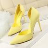 Women Pumps Fashion High Heels Shoes Black Pink Yellow Shoes Women bridal Wedding Shoes Ladies