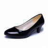 Patent leather Low Heels Shoes Women Professional Shoes Ladies Shallow Mouth Work Shoes Elegant Ladies Office Shoes