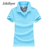 women cotton camisa polo shirt short-sleeve fashion plain shirts top polo femme casual polo shirt 180g cotton shirts