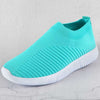 Women Sneakers Female Knitted Vulcanized Shoes Casual Slip On Ladies Flat Shoe Mesh Trainers Soft Walking Footwear Zapatos Mujer